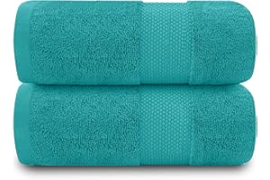 GC GAVENO CAVAILIA Toallas de baño extragrandes, 2 Unidades, 700 g/m², algodón Egipcio de Calidad hotelera, Toallas extragrandes de 100 x 180 cm, Toalla de baño extrasuave, Turquesa Oscuro