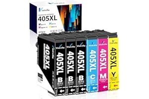 Vintella 405XL Ink Cartridges Multipack Replacement for Epson 405XL Ink Cartridges Multipack Compatible with Epson Workforce WF-3820 WF-4820 WF-7830 WF-4830 WF-7840 WF-3825 WF-4825 (6-Pack)