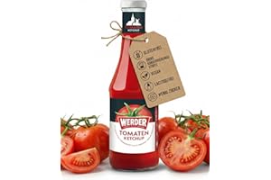 ‎OSTPRODUKTE-VERSAND Werder Tomatenketchup 450 ml – Fruchtiger Tomatengenuss aus Deutschland nach original Werder-Rezeptur für Grillen, Pommes & Hausmannskost
