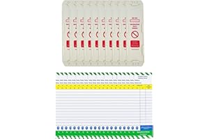 LIVE LIFE BETTER LIVELIFEBETTER® Industrial Racking Inspection Record Tags - Holder and Inserts (10 Holders, 20 Inserts)
