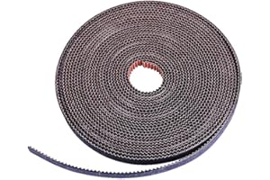 BZ 3D Cinghia Dentata GT2 6mm Larghezza GT2 Cinghie Distribuzione GT2 Timing Belt 6mm Superficie in Nylon Resistente per Stampante 3D,CNC.(5 Metri)