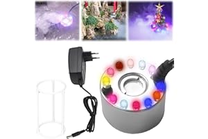 LEIKURVO Ultraschall Vernebler, Mini Nebelmaschine, Ultraschall Nebler Fog Maker, 24V LED Nebelerzeuger Nebulizer, Mini Fogger für Springbrunnen Teich Wasserspiel
