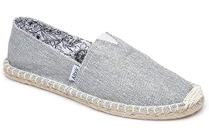 Altxic Herren Comfort Canvas Slip auf Espadrilles Flat