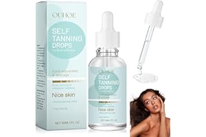 ZNNHNN Gotas Bronceadoras Faciales,30ml Gotas Autobronceadoras,Acelerador Bronceado Natural y Uniforme,Funciona con Su Cuidado Diario De La Piel
