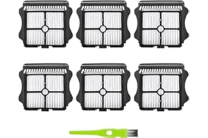 ECNAKA 6 Stück HEPA-Filter kompatibel mit Tineco iFloor 3 / Floor One S3 / Floor One S5 / Floor One S5 Pro 2, Nass-Trocken-Staubsauger-Filter-Kit