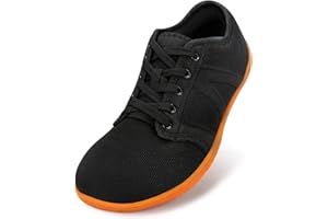 QIMAOO Barefoot Shoes Mens Trail Running Shoes Wide Toe Box Shoes Men Minimalist Shoes Lightweight Breathable Walking Shoes