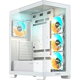 GIGABYTE C500P ST 50mm Soğutma Mesafeli RGB Cam Mid-Tower Kasa (Beyaz)