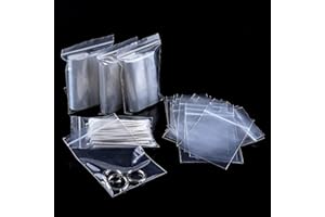 XINGRUN Druckverschlussbeutel Mittlere Größe 15 * 10cm Plastikbeutel Verschließbar Tütchen mit Druckverschluss Wiederverschließbare Beutel Anwendbar Schreibwaren Schmuckaufbewahrung, 100 Stück