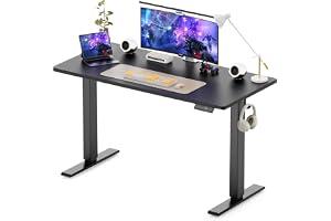 WALKINGDESK Höjdjusterbart Skrivbord, 120 x 60 cm Elektriskt Datorskrivbord, Höj- Och Sänkbart Ståbord med 4 Minnesinställnin