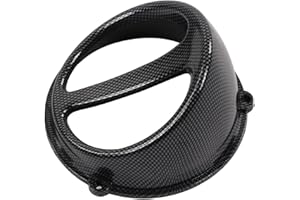 AKOZON Presa D'aria per Moto, Copertura della Ventola di Raffreddamento del Motore Copertura della Paletta in Stile Fibra di Carbonio Sostituzione ABS per GY6 152QMI 157QMJ