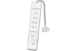 AMZQ Silly Goose Bookmark Book Lover Gifts Funny Reading Accessories Club Gifts for Reading Women Men Teacher Student