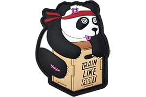 TRAINLIKEFIGHT - Parche Posterior (Macho/Hook) para Colocar en Chalecos, o Cualquier Superficie con Hembra/Loop (Incluye Hembra/Loop)