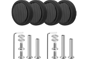 Volein 4 ruedas de repuesto para maleta, ruedas de repuesto de goma resistentes al desgaste de 55 mm con rodamientos, kit de reparación de ruedas giratorias para la mayoría de reparaciones de maletas
