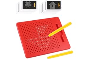 SULOLI Tableau à Dessin Magnétique,Tableau Magique,Ardoise Magique,Jeu Magnétique avec Billes et Stylo pour Enfants Ecole Famille