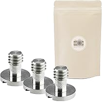 Vite Di Fissaggio 3/8 Per Treppiedi Fotocamera - 5 Pezzi, Senza Anello, Compatibile Con Tutte Le Marche | Adaptout Marca Francese - Foto 2