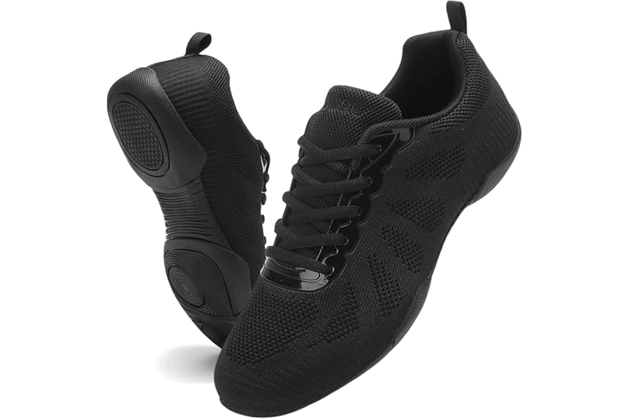 Kvwqoty Womens Cheerleading Shoes Girls White Cheer Shoes School Competition Gymnastic Sports Sneaker Breathable Mesh Lightweight Dance Trainers