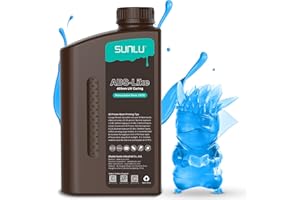 SUNLU ABS-Like 3D Drucker Resin 1KG, 405nm UV-härtendes Standard Photopolymer Schnellharz für den LCD/DLP/SLA 3D Printing, Nicht-spröde & Hohe Präzision, Transparent blau 1000G