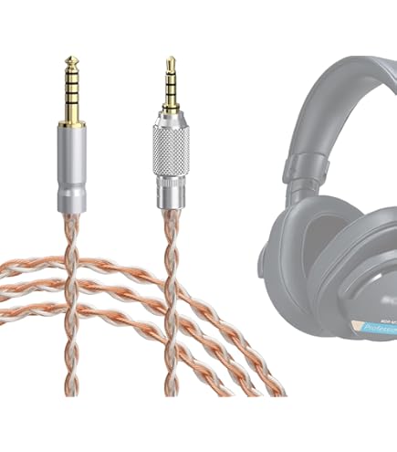 Geekria Apollo Cavo Audio Di Ricambio 3.5mm Per Sony MDR-1000X, MDR-XB950BT, AKG, JBL – Anti Groviglio, 1.5m - 3