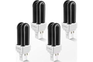 Kittmip 4 Pack 41050 7W Replacement Bulbs Compatible with DynaTrap DT1050 DT1100 DT1250, UV Light Ultraviolet Mosquito Killer Lamp, 1/2 Acre Trap Replacement Bulb