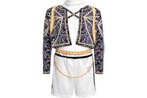 Yigoo Koreanpop Demon Kostüm Kinder, Hunter Cosplay Costume Outfit Mädchen, Anime Jäger Popsänger Idol Bühnenuniform Verkleidung für Karneval Halloween Party