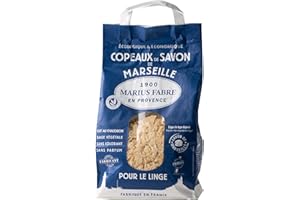 Marius Fabre - Copeaux de Savon de Marseille - pour Le Linge - 100% d'Ingrédients d'origine Naturelle - Certifié Ecocert - Origine France Garantie - Sachet 980g
