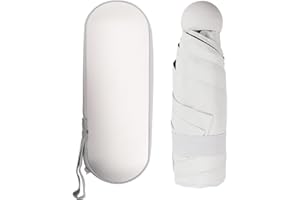 JODSEN Parasol składany, 6 żeberek, parasol przeciwsłoneczny, wiatroodporny, ultralekki, mini parasol kieszonkowy, lekki, kompaktowy, wiatroodporny, parasol dla mężczyzn, kobiet, 90 x 55 cm