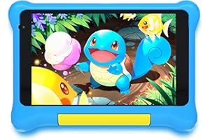 Yicty Kinder Tablet 7 Zoll Android Tablet für Kids 5GB RAM 32GB ROM Kindersicherung IPS HD Bluetooth WiFi Quad Core Dual-Kameras Children's Tablets PC mit Schutzhülle (Blue)