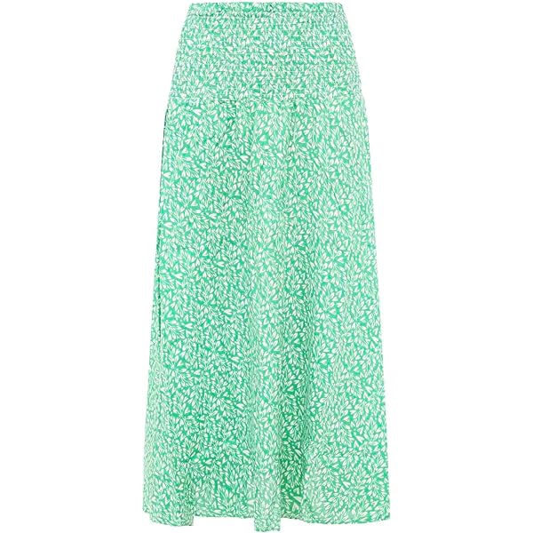 Zwillingsherz Rock Damen - Bunter Boho Rock Mit Elastischem Bund