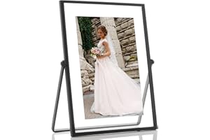 LAWRENCE FRAMES 4x6 czarna metalowa sztaluga pływak ramka na zdjęcia