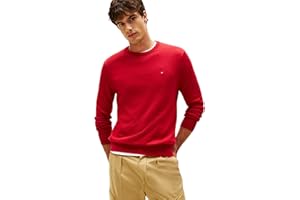Tommy Hilfiger Uomo Pullover Essential Cotton con Scollo Rotondo