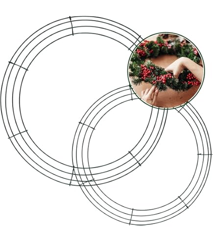 Spetebo Rotan decoratieve krans om op te hangen met ketting 60 cm, met 15 haken om zelf te decoreren