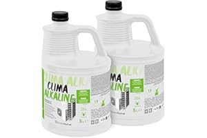 ErrecHome Clima Alkaline, Nettoyant Alcalin pour Unité Extérieure des Systèmes de Climatisation et Réfrigération, Formule Concentrée, 10 L (2 x 5 L)