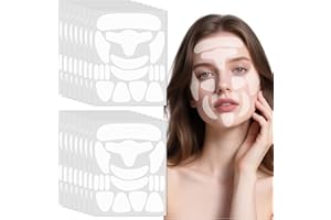 BUZUYIWAR Anti-Falten-Pflaster, 256 Stück, für das Gesicht, zur Reduzierung von Falten und Fältchen, glatte Haut, Gesicht, Stirn, Augen, Wange, Mund oder Stirn, Anti-Aging