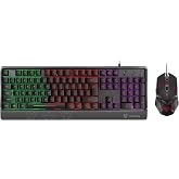 Vertux Orion, oyun klavyesi ve fare, 6 programlanabilir fare, ayarlanabilir 3200 dpi, bilek desteği ve &ccedil;ok renkli LED arka pl