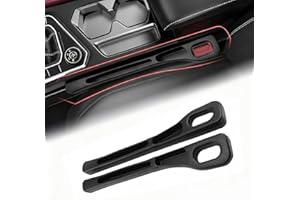 FABLET 2 Pcs Car Seat Gap Filler Organiser – EVA Vehicle Mounted Gap Leak-Proof Filling Strip, Auto Console Pocket Catcher, Car Accessories to Stop Keys, Phone, Coins Dropping for Car, SUV & Truck