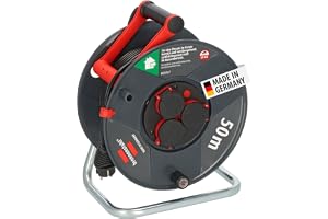 Brennenstuhl Garant V2 IP44 Kabeltrumma 50m utomhus (Made in Germany, 3 säkerhetsuttag, specialplast)