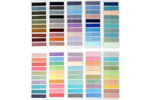 Behiruch 2000 Stück Haftstreifen, 10 Stile Klebezettel Sticky Notes, Transparent Index Tabs Klein Pastell Haftnotizen Selbstklebend für Seitenmarkierung Lesezeichen