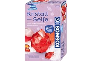 KOSMOS 657925 Kristall-Seife, Schöne Seifen selbst gießen und gestalten, DIY Seifen selbst herstellen, Experimentier-Set für Kinder ab 8 Jahre, Mitbringsel, Geschenk für Kindergeburtstag