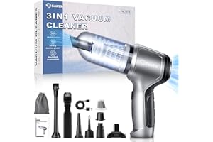 ‎SAKER Saker Handstaubsauger Auto Handheld Kabelloser, 3 in 1 Druckluft Multifunktionale Brushless Motor 12KPA High Power mit USB-C, Kleiner Staubsauger, für Outdoor, Office Reinigung und Tierhaare