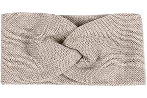 ‎ZWILLINGSHERZ Zwillingsherz Stirnband mit Zopf-Knoten - Hochwertiges Strick-Kopfband für Damen Frauen Mädchen - Kaschmir - Ohrenschutz - Haarband - warm weich und luftig für Frühjahr Herbst und Winter - hbg