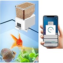 Mangiatoia Automatica Per Acquario Fishkeeper - 200ml, 3 Timer, Alimentazione Programmable Per Vacanze - Foto 8