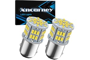 Xnourney P21/5W 1157 BAY15D Led Brake Light Bulb, 12V-24V 7528 2357 2057 BAY15D LED Replacement Light Bulb for Brake Tail Light for Car RV Trailer Boat, 54SMD 3014 Chipset White light, 2PCS