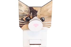 LWUEY Luwey Porta Occhiali in Legno A Forma di Animale - Porta Occhiali da Tavolo Supporto per Occhiali Creativo di Gatto,Divertente Espositore per Collane,Orologi,Occhiali da Sole