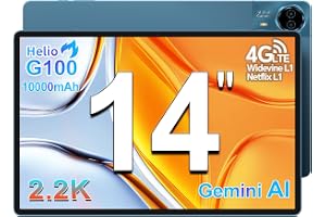 Teclast T70 14 Tum, 2.2K, Helio G100 2.2GHz Octa-Core, 10000mAh