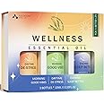 ASAKUKI Essential Oils Blends Gift Set, Calming Essential Oils for Diffusers for Home, Sleep, Wax Melts, Relaxing Aromatherapy Set- 3 * 10 mL
