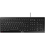 CHERRY TAS STREAM KEYBOARD Black German Layout