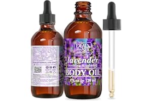 Dead Sea Collection Huile Corporelle à la Lavende - Huile Nourrissante Avec Vitamines E, A, D - Huile Visage pour Femmes et Hommes - Hydratant Pour Peau Sèche (120 ml)