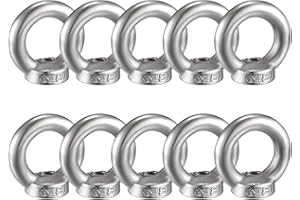 FYting 10Pzi Golfare Femmina M8 Occhielli in Acciaio Inox Ghiere Bullone di Fissaggio Interno Filettato a Forma Anello per Accessori di Sollevamento