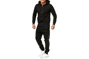 Violento Jogginganzug | Herren | Männer | Trainingsanzug | Tracksuit | Uni Colour | Sportanzug | Fitness 586 Basics Baumwolle | Homewear Präsentationsanzug