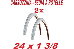 CicloSportMarket 2 x COPERTONI COPERTURE Pneumatici 24 x 1 3/8 Ideali Carrozzina/Sedia A ROTELLE
